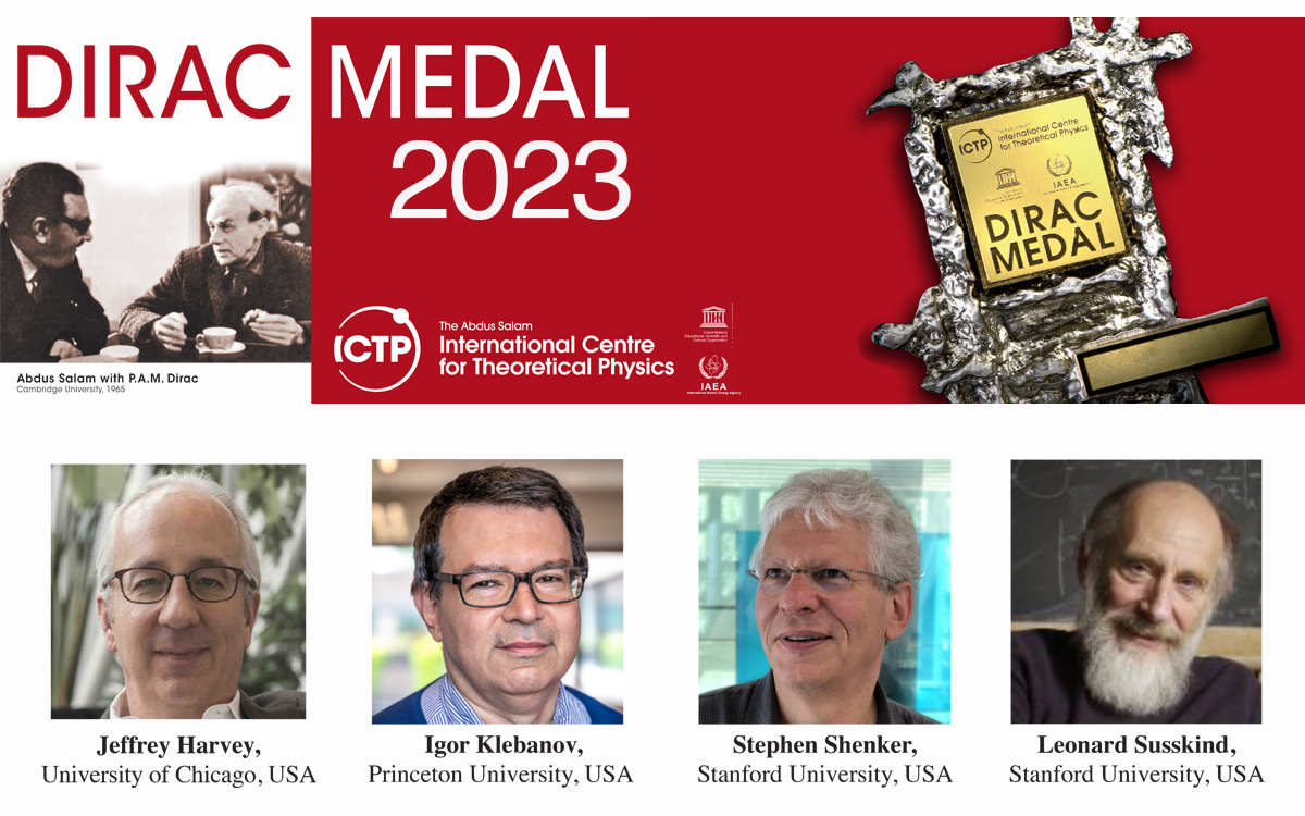 ICTP Announces 2023 Dirac Medallists