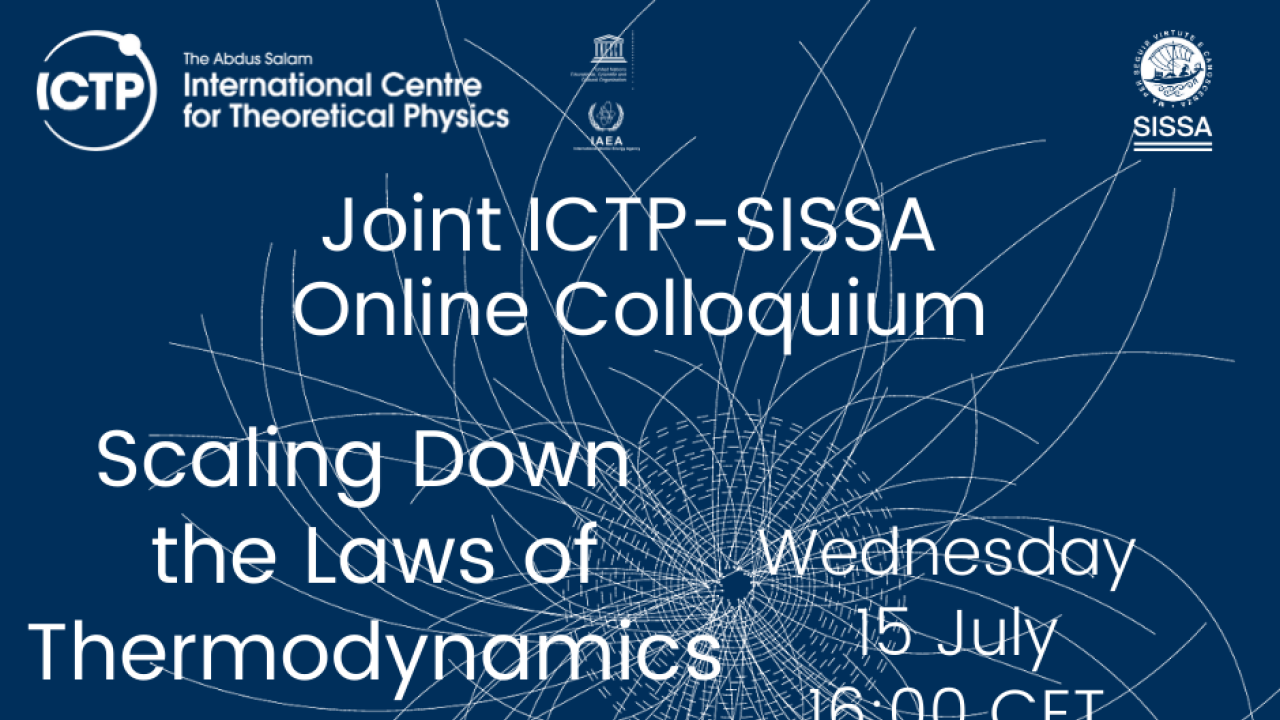 ICTP-SISSA Online Colloquium July 15