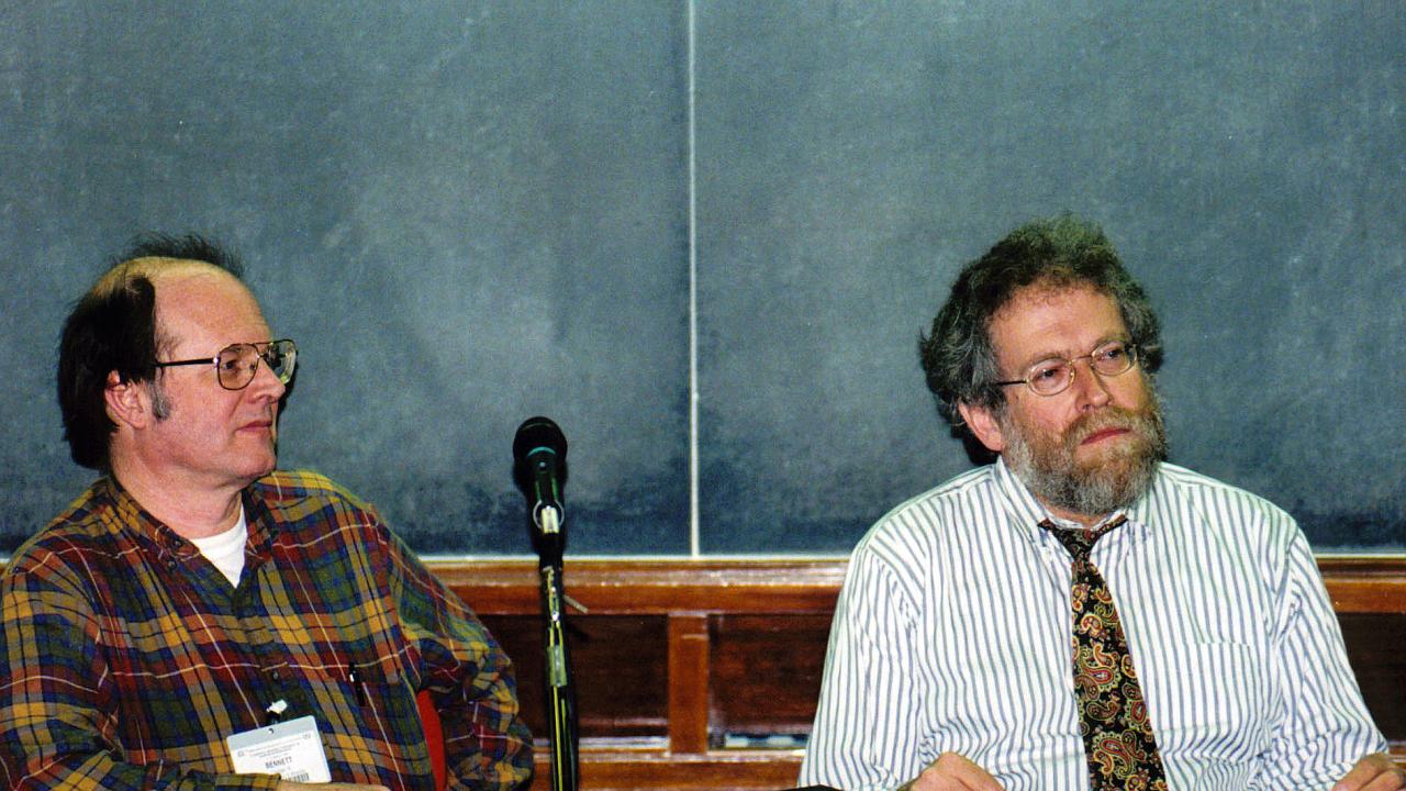 Charles H. Bennett and Anton Zeilinger at ICTP