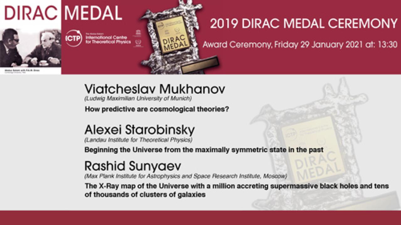 Dirac Medal Prize Ceremony