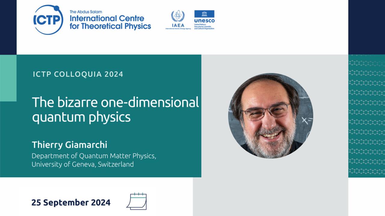 ICTP Colloquium 25 September