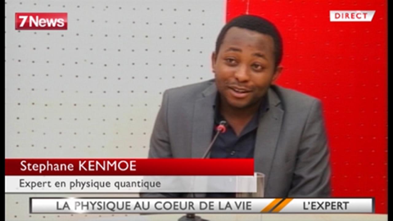 ICTP alumnus Stephane Kenmoe promoting science on Cameroonian television