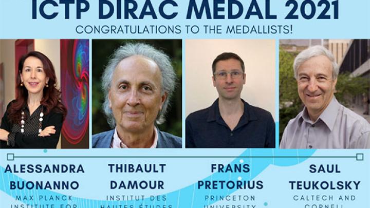 Dirac Medallists 2021 Announced