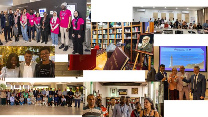 groups of scientists at ICTP