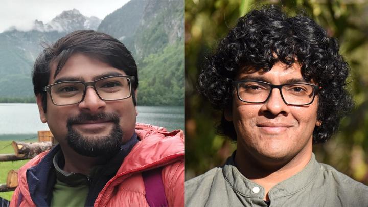 Titas Chanda (left) and Sthitadhi Roy 