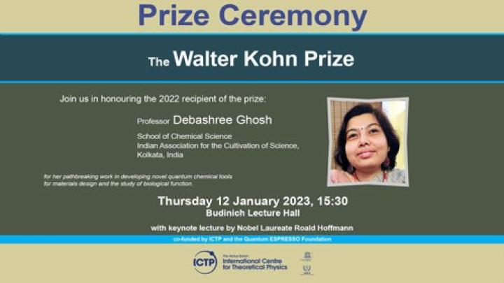 Walter Kohn Prize Ceremony 2023
