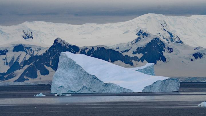 ocean ice and mountains