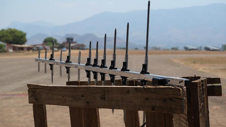 Antenna installation. Photo credit: Marco Zennaro