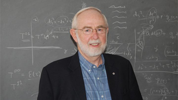 Arthur McDonald, laureate of the 2015 Nobel Prize in Physics, at ICTP in 2009