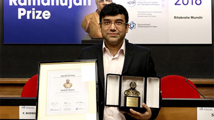 Ramanujan Prize 2018 recipient Ritabrata Munshi 