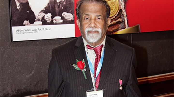 Ennackal Chandy George Sudarshan at the 2010 Dirac Medal ceremony