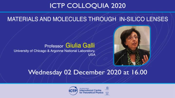 ICTP Colloquium by Giulia Galli