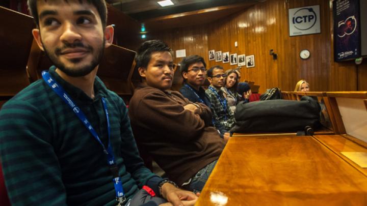 ICTP Postgraduate Diploma students at welcoming ceremony