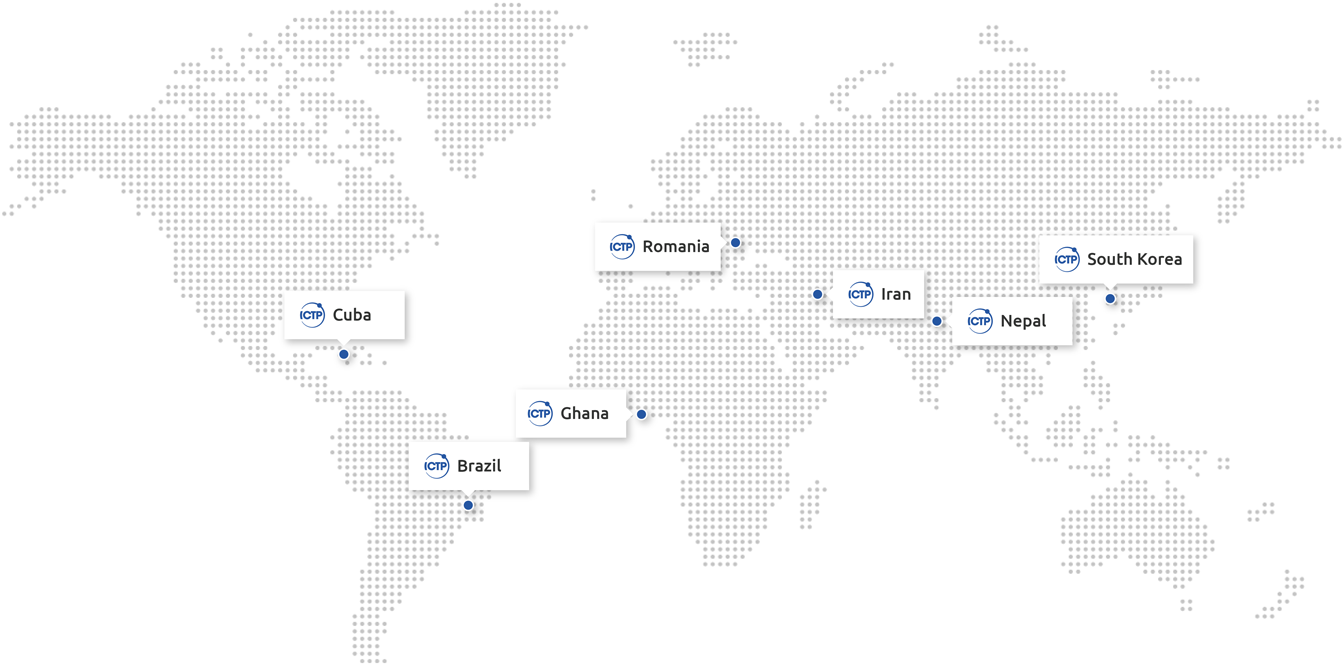 Research Networks map: Brazil, Cuba, Ghana, Iran, Nepal, Romania and South Korea